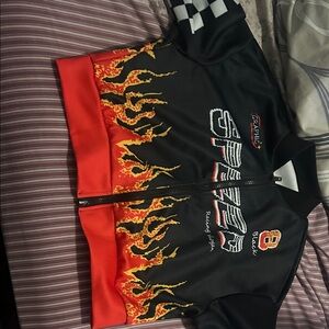 SHEIN Black and Red Racing Jacket